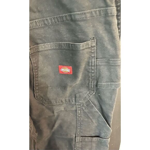 Dickies womens Denim Double Front Bib Overalls - Picture 7 of 7